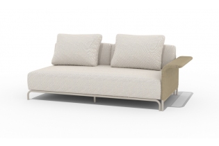 MR1002120 плетеный левый модуль дивана, цвет соломенный